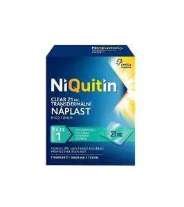 NIQUITIN Clear - Fáze 1 Nikotinové náplasti 7 x 21 mg