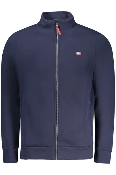 Pánska tmavomodrá mikina na zips