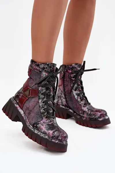 Kožené kotníkové boty Maciejka