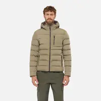 Béžová pánska páperová bunda Geox Snake