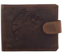 Mercucio peněženka světlehnědá embos 33 kapr vektor