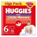 HUGGIES Little movers pant 6 plenkové kalhotky box 15-25 kg  96 kusů