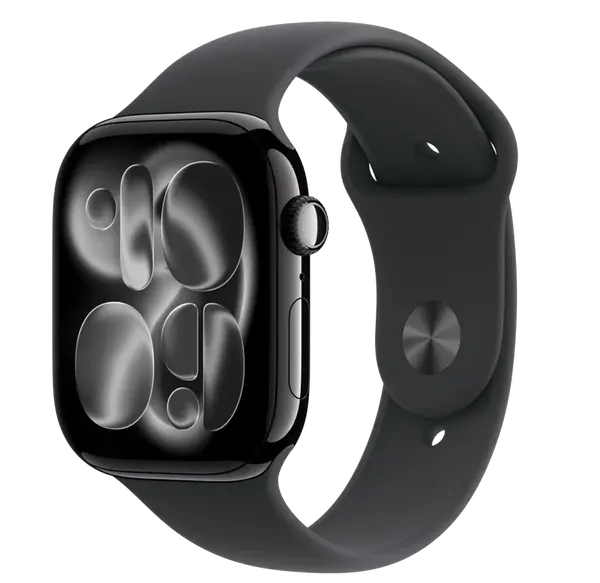 APPLE Watch 11 GPS 46mm Jet Black Aluminium Case with Black Sport Band - M/L