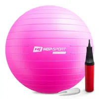 Gymnastický míč s pumpou 70 cm tmavě růžový
