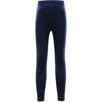 ALPINE PRO LENTO Dětské funkční spodní kalhoty, tmavě modrá, velikost