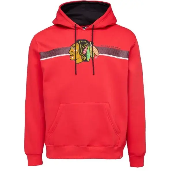 FANATICS CHICAGO BLACKHAWKS WRIST SHOT HOODIE Mikina, červená, velikost
