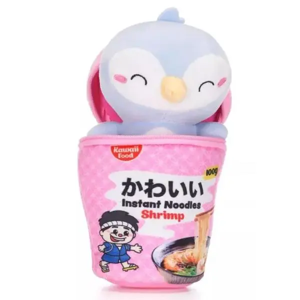 KAWAII NOODLE POTS Tučňák plyšová hračka 17cm