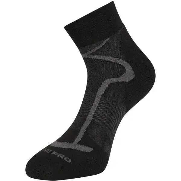 ALPINE PRO GANGE Kotníkové sportovní ponožky, černá, velikost