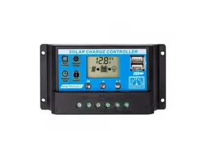 Solární regulátor PWM 12-24V/30A+USB pro Pb baterie, LiFePO4, Li-ion