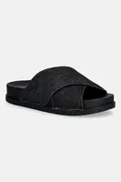 Pantofle Tommy Jeans TJW COMFORT SLIDES WASHED DENIM