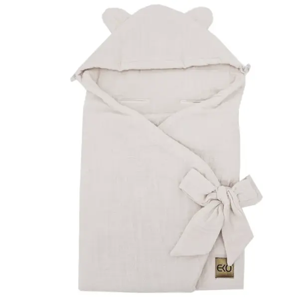 EKO Vak na spanie do autosedačky mušelínový Beige 110x100 cm