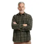 Bushman Pánska menčestrová košeľa Taltson tmavozelená M