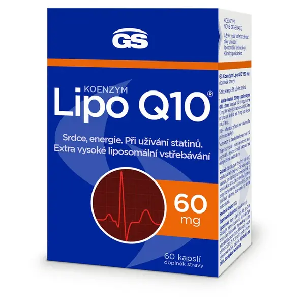 GS Koenzým Lipo Q10 60mg 60 kapsúl
