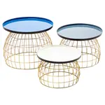 MID.YOU SADA STOLKŮ, modrá, šedá, bílá