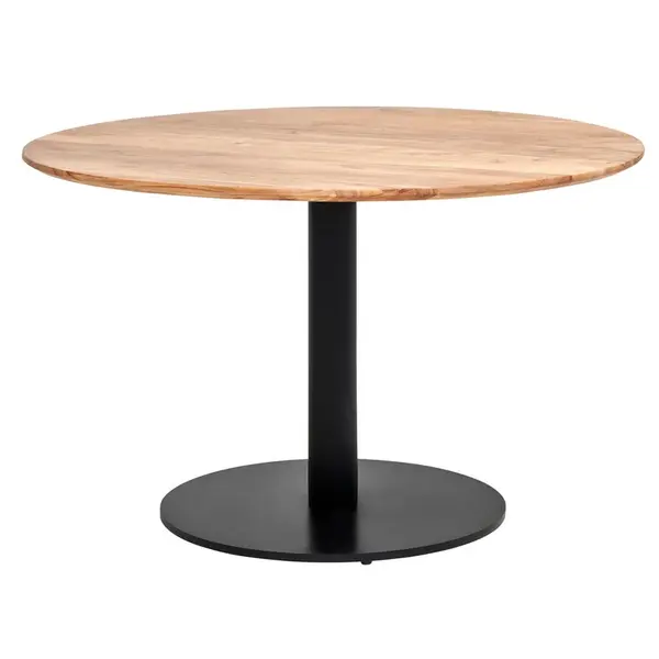 Livetastic JÍDELNÍ STŮL, akácie, černá, barvy akácie, 130/130/76 cm