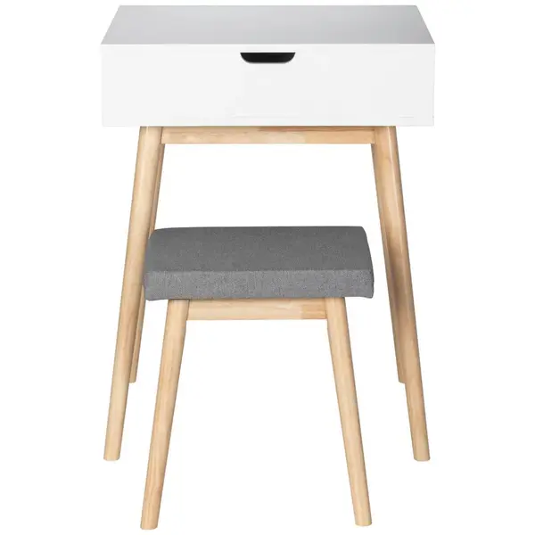 MID.YOU TOALETNÍ STOLEK, šedá, přírodní barvy, bílá, 50/38,5/85/45,5/50/28,5 cm