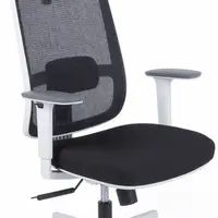 OFFICE PRO kancelářská židle CANTO white, s opěrkou hlavy