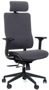 SEGO kancelářská židle RUBIQ šedá-celosíťovaná, ergonomická