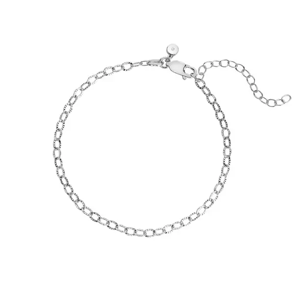Hot Diamonds Něžný stříbrný náramek s diamantem Linked DL701