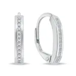 Brilio Silver Nadčasové stříbrné náušnice se zirkony LME264