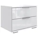 Carryhome NOČNÍ STOLEK, bílá, 52/40/38 cm