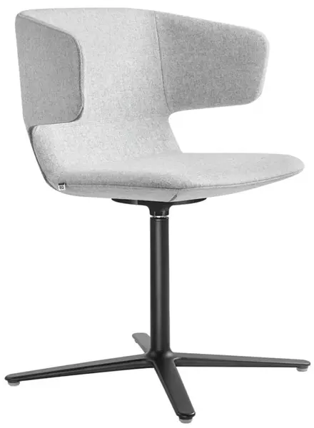 LD SEATING Konferenční křeslo FLEXI P FP,F25-N1, kříž hliník černý