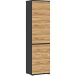 SKŘÍŇ NA ODĚV, antracitová, barvy dubu, 54/200/40 cm