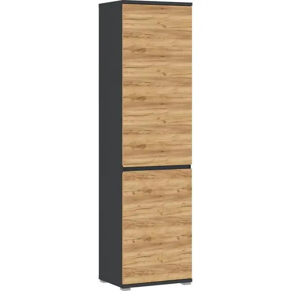 SKŘÍŇ NA ODĚV, antracitová, barvy dubu, 54/200/40 cm