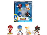 Set of 4 Diecast Figures "Sonic the Hedgehog" Video Game "Metalfigs" Series Diecast Models by Jada