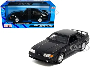 1993 Ford Mustang SVT Cobra Black "Special Edition" Series 1/24 Diecast Model Car by Maisto