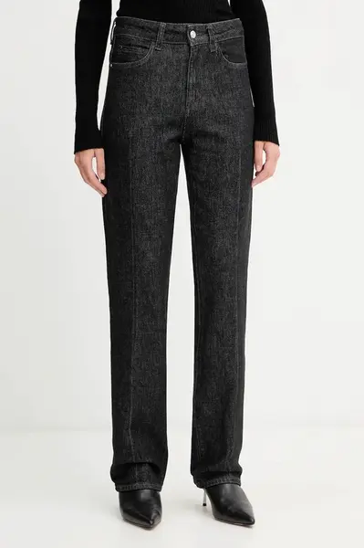 Džíny BOSS PARKWAY-SLIM STR dámské, high waist, 50553324