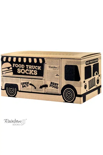 ZOOKSY/RAINBOW SOCKS Ponožky na nákladné vozidlá ponožky set hamburger 3 páry
