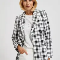 Marisse Women's Jacket L-Mr-4303 Black_White
