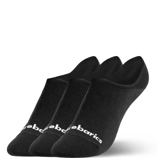 Barebarics - Barefoot Socks - No-Show - Black - 3 pack