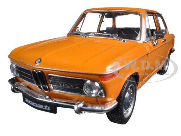 BMW 2002ti Orange 1/24 Diecast Model Car by Welly