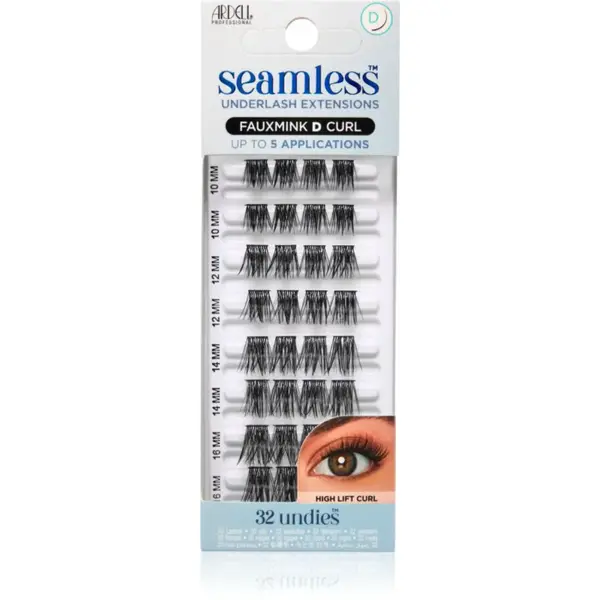 Ardell Seamless Refill Light Modern FauxMink trsové nalepovacie mihalnice D Curl 32 ks