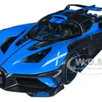 Bugatti Bolide Blue and Carbon Gray 1/18 Diecast Model Car by Bburago