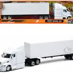 Peterbilt 387 Truck with Dry Goods Trailer White "Long Haul Trucker" Series 1/43 Diecast Model by New Ray