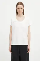 Bavlněné tričko Pangaia Lightweight Scoop Neck T-Shirt