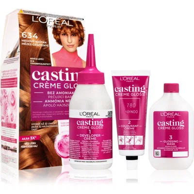 L’Oréal Paris Casting Creme Gloss barva na vlasy odstín 634 Miel Marron 1 ks