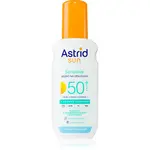 Astrid Sun Sensitive mléko na opalování ve spreji SPF 50+ s vysokou UV ochranou 150 ml