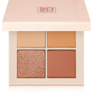 SOSU Cosmetics Eyeshadow Quad paletka očních stínů odstín Nude 4.8 g