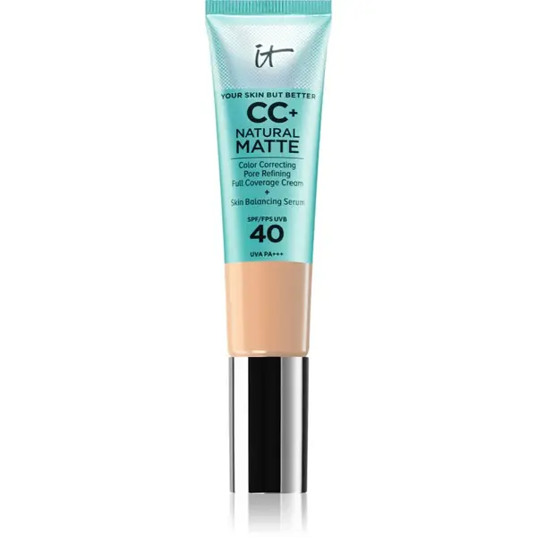IT Cosmetics Your Skin But Better CC+ Natural Matte CC krém pro matný vzhled SPF 40 Light Medium 32 ml