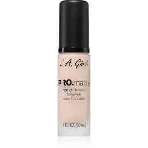 L.A. Girl Cosmetics PRO. Matte HD dlouhotrvající make-up s matným efektem odstín Ivory 30 ml