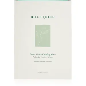 BOUTIJOUR Lotus Water Calming Mask zklidňující plátýnková maska pro výživu a hydrataci 5x33 g