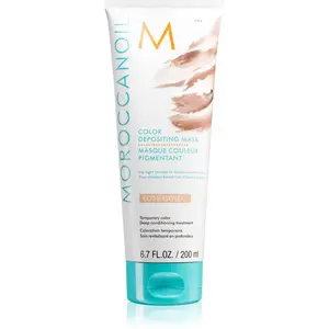Moroccanoil Color Depositing jemná vyživující maska bez permanentních barevných pigmentů Rose Gold 200 ml