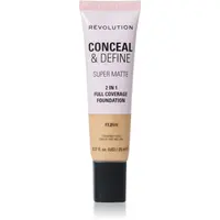 Revolution Conceal & Define matující make-up odstín F7.2NW 23 ml