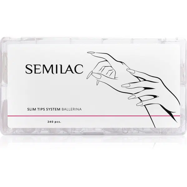 Semilac Slim Tips System umělé nehty typ Ballerina 240 ks