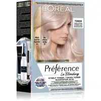 L’Oréal Paris Préférence Le Blonding Toner kyselý toner neutralizující mosazné podtóny odstín 02 Pearl Blonde 1 ks