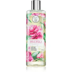 Bohemia Gifts & Cosmetics Flower Line Peony mycí gel na tělo a vlasy 400 ml